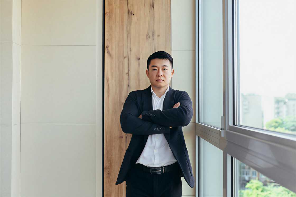 Filipino man standing Filipino man standing