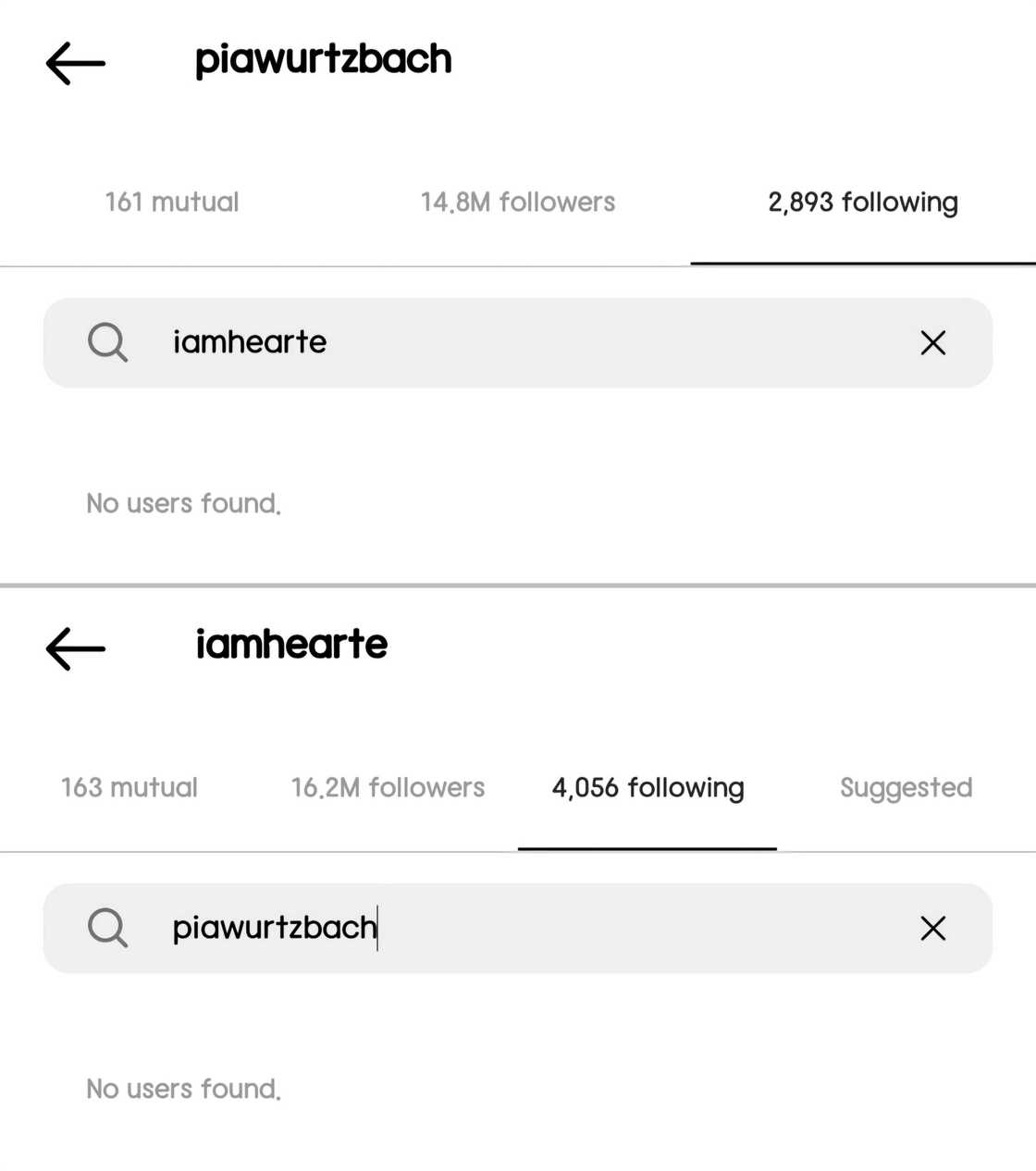 Netizens, napansing hindi na naka-follow sina Heart Evangelista at Pia Wurtzbach sa IG