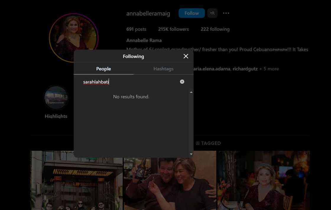 Annabelle Rama, in-unfollow na si Sarah Lahbati sa socmed kasunod ng naunang pag-unfollow ng huli Annabelle Rama, in-unfollow na si Sarah Lahbati sa socmed kasunod ng naunang pag-unfollow ng huli