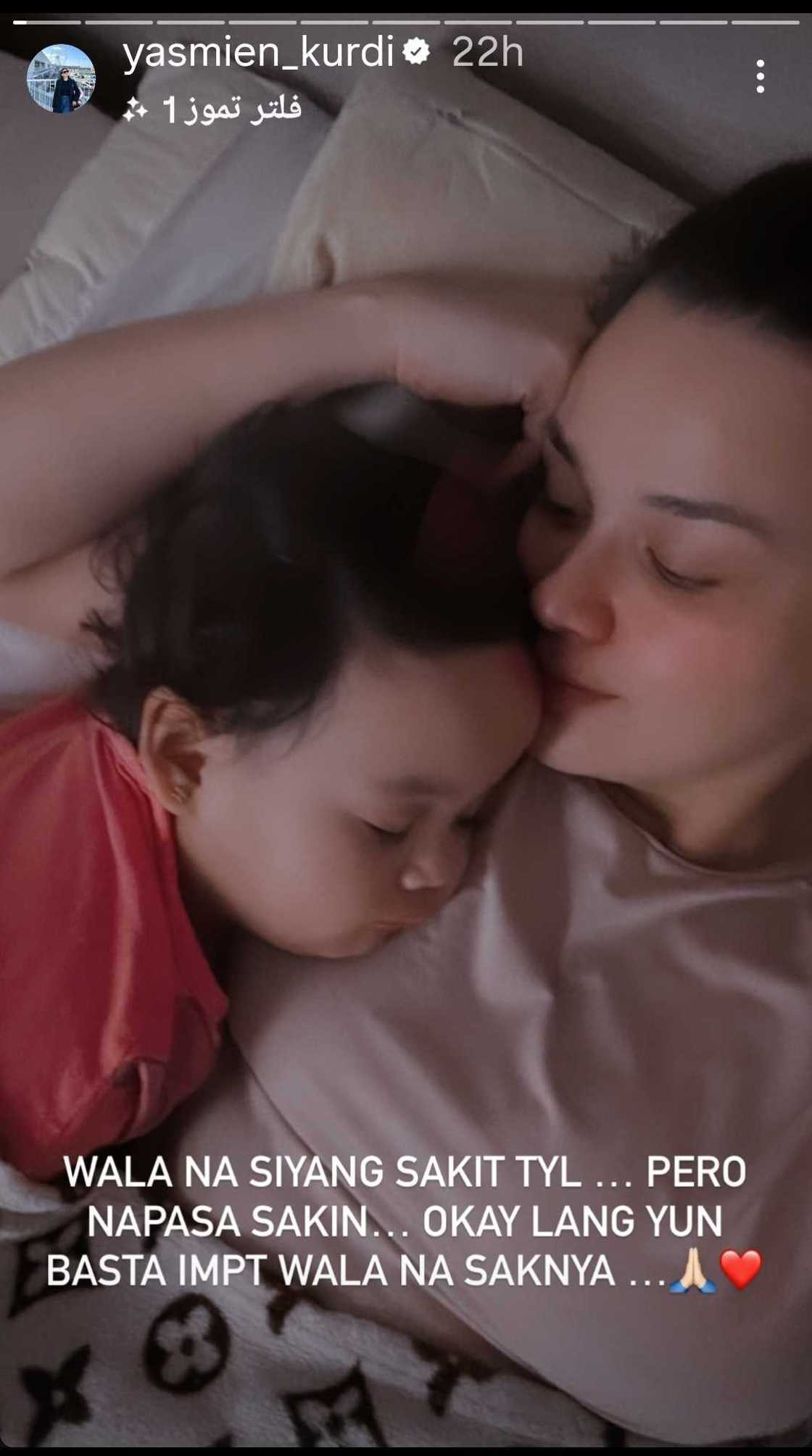 Yasmien Kurdi shares relatable glimpse of parenting as Raya Layla recovers from sickness