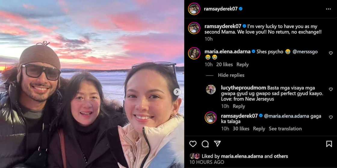 Derek Ramsay, nawindang sa komento ni Ellen Adarna sa post niya ukol sa biyenan: “She's psycho” Derek Ramsay, nawindang sa komento ni Ellen Adarna sa post niya ukol sa biyenan: “She's psycho”