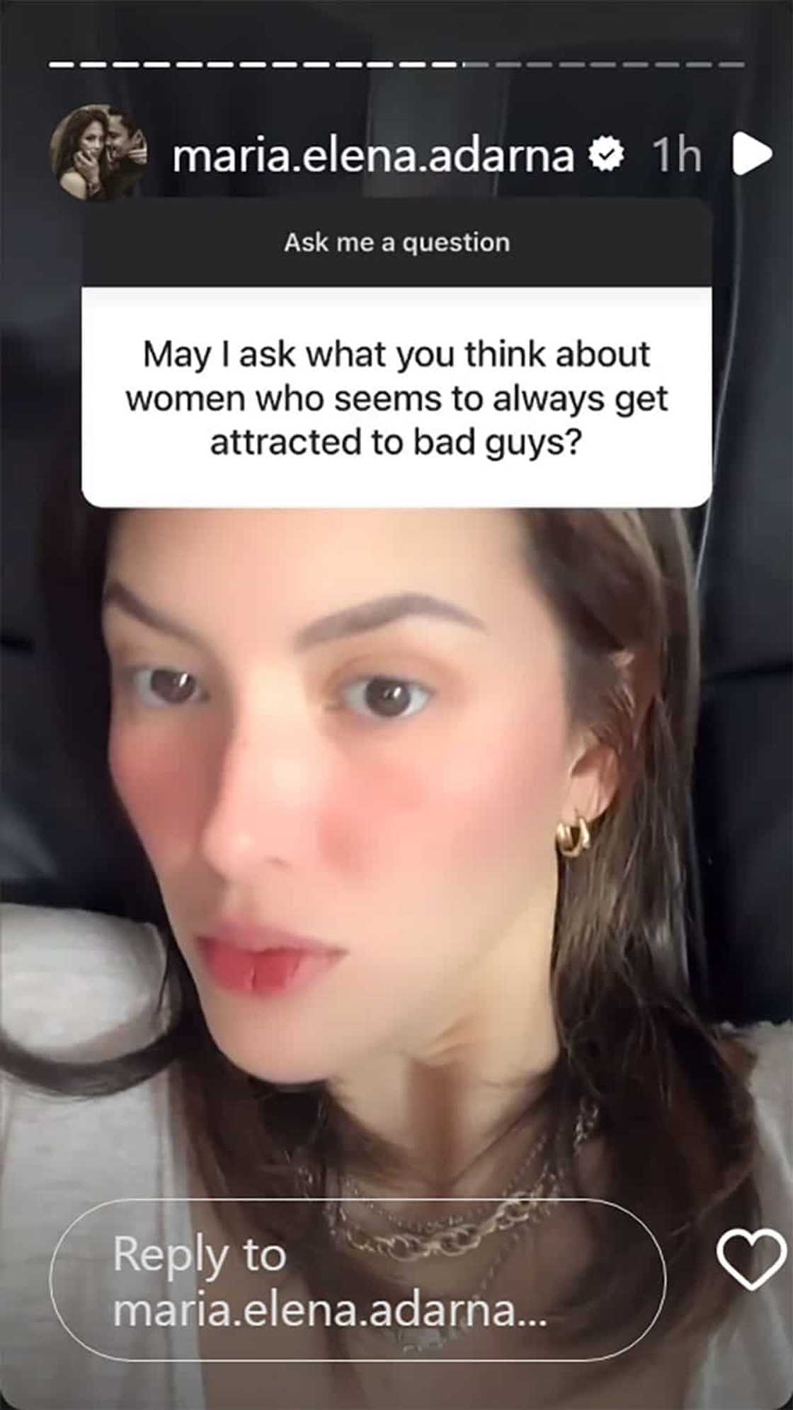 Ellen Adarna, inihayag opinyon niyang baka may 'daddy issues' mga girls na laging nai-in love sa bad guys Ellen Adarna, inihayag opinyon niyang baka may 'daddy issues' mga girls na laging nai-in love sa bad guys