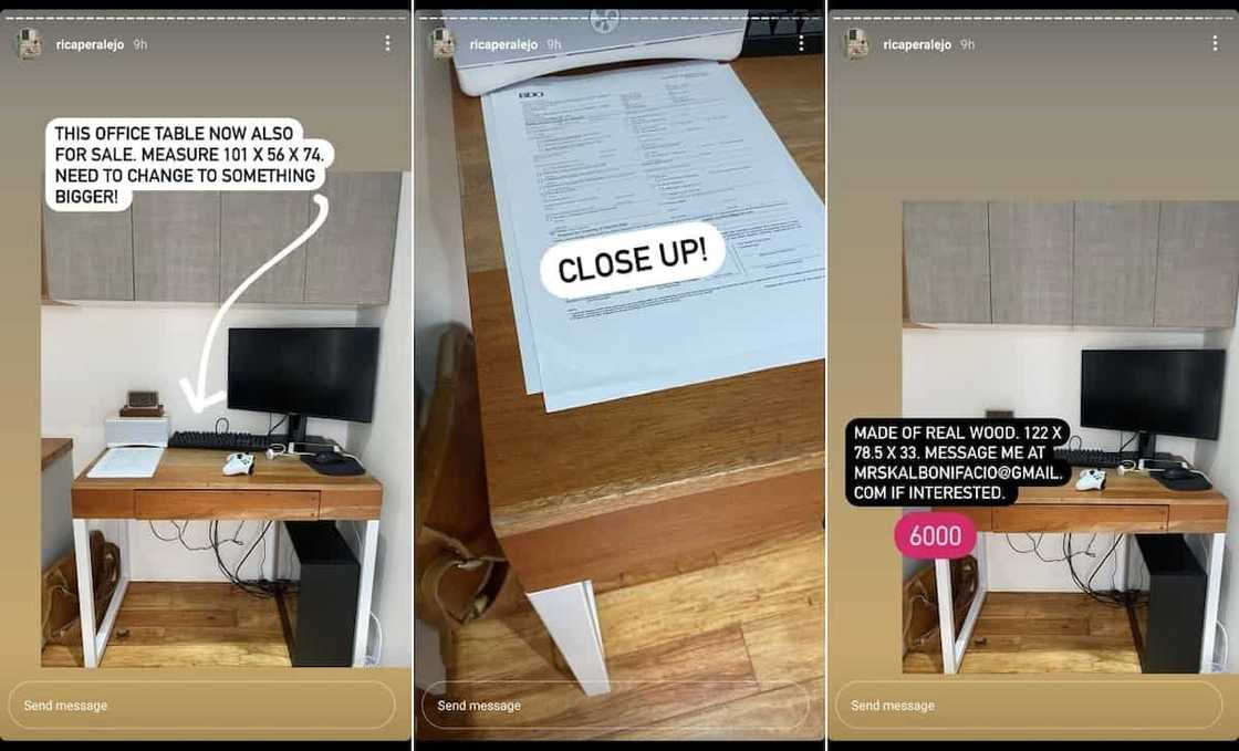 Asawa ni Rica Peralejo, nabigla nang makitang binebenta na ng aktres ang work desk niya Asawa ni Rica Peralejo, nabigla nang makitang binebenta na ng aktres ang work desk niya