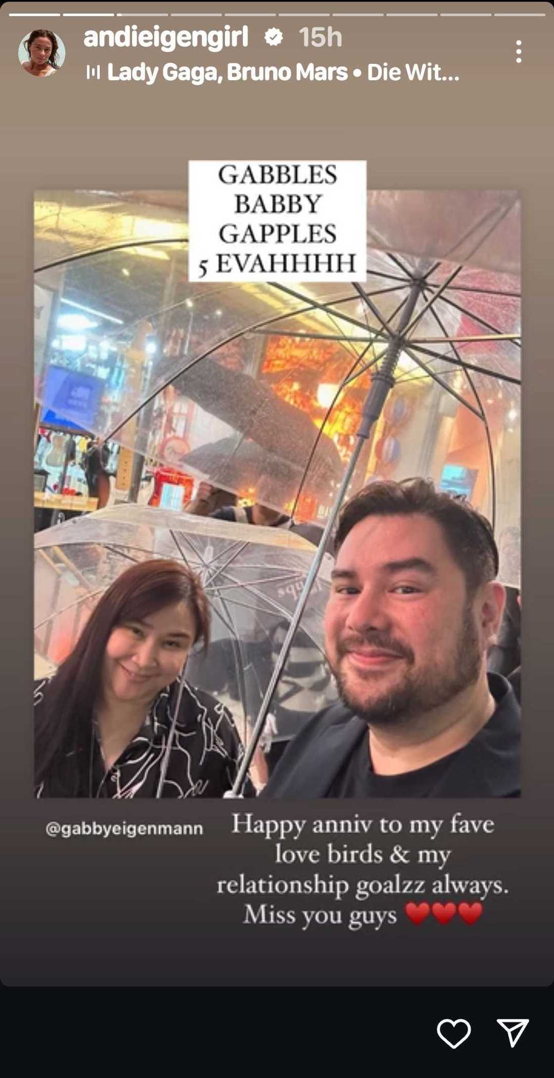 Andi Eigenmann, may sweet anniversary message para kina Gabby Eigenmann, kanyang asawa Andi Eigenmann, may sweet anniversary message para kina Gabby Eigenmann, kanyang asawa