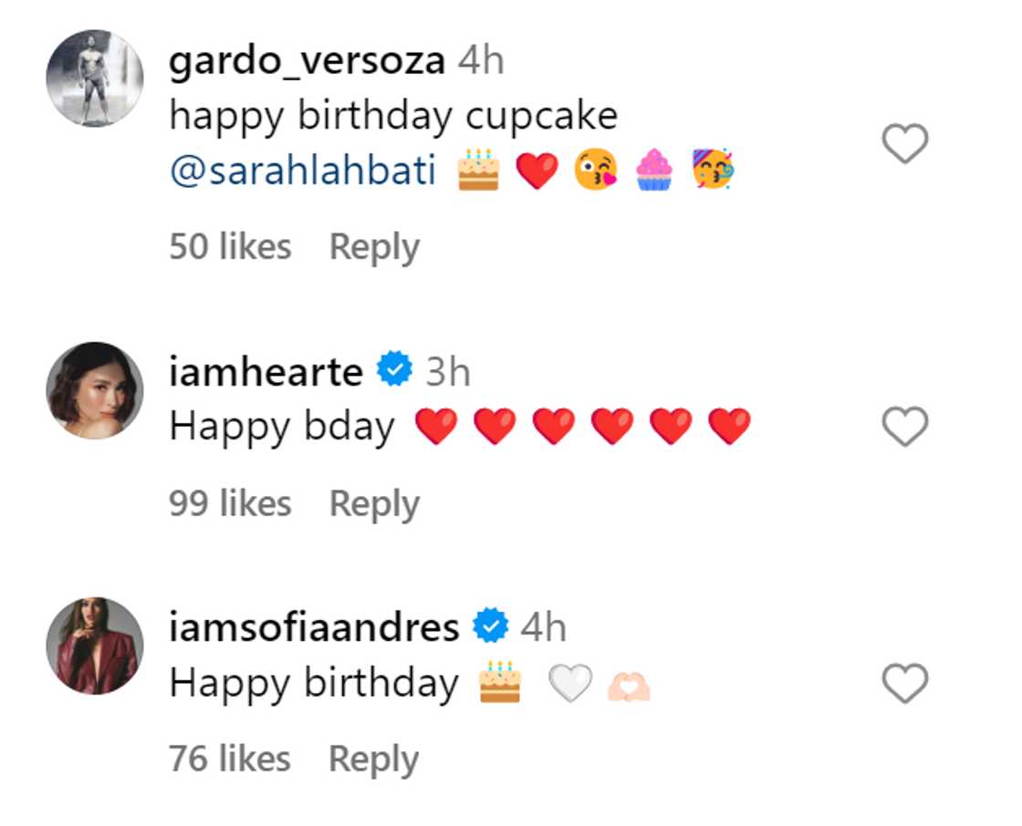 Birthday post ni Sarah Lahbati, umani ng pagbati mula sa celebs Birthday post ni Sarah Lahbati, umani ng pagbati mula sa celebs