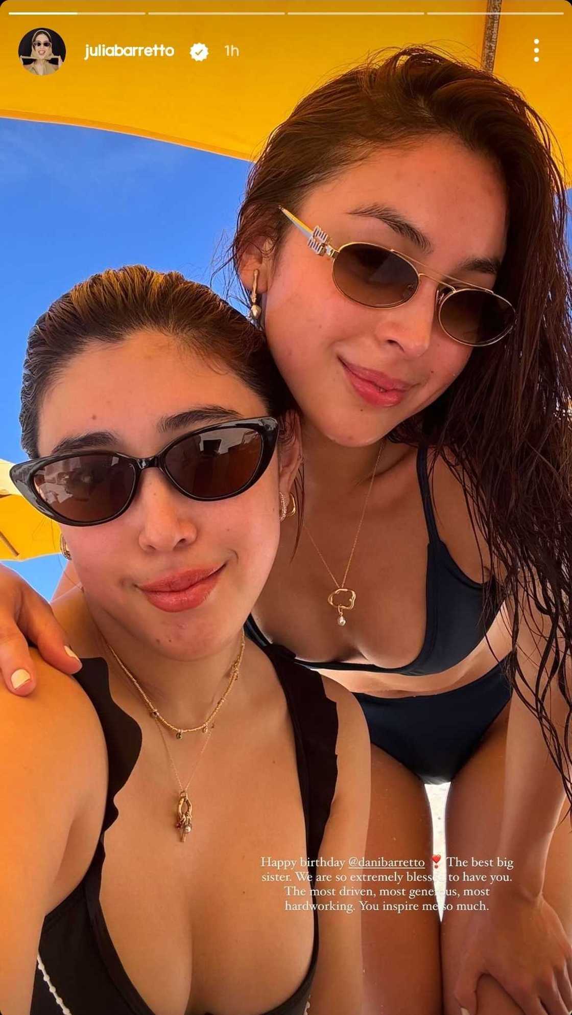 Julia Barretto, labis na pinasalamatan si Dani Barretto sa kaarawan nito Julia Barretto, labis na pinasalamatan si Dani Barretto sa kaarawan nito