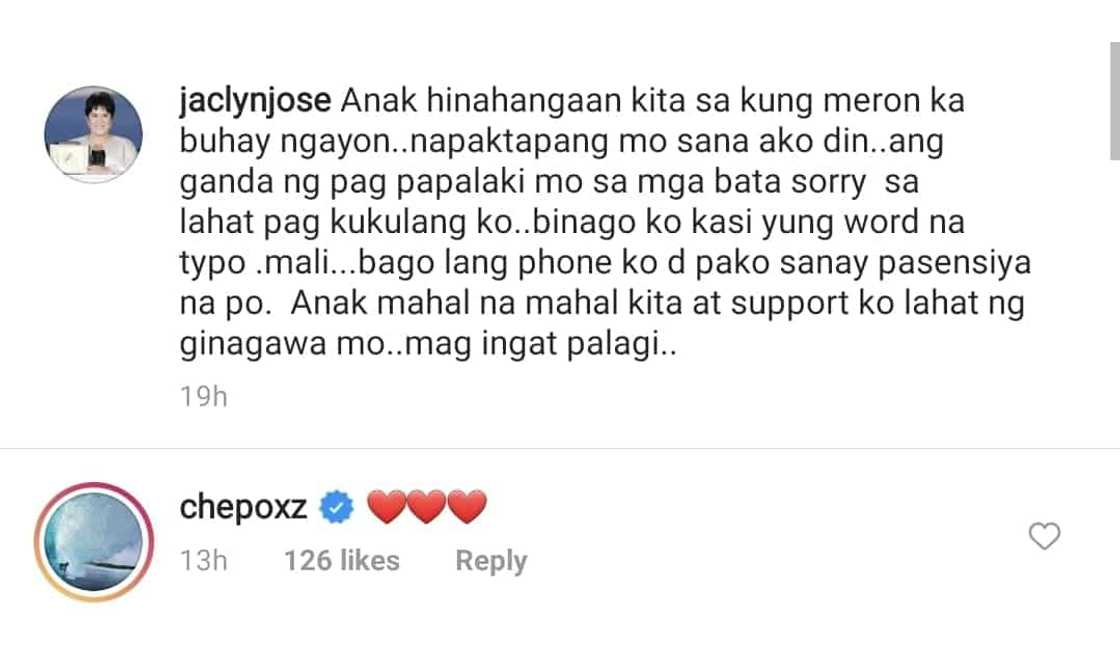 Jaclyn Jose apologizes to her daughter Andi Eigenmann in viral online post Jaclyn Jose apologizes to her daughter Andi Eigenmann in viral online post
