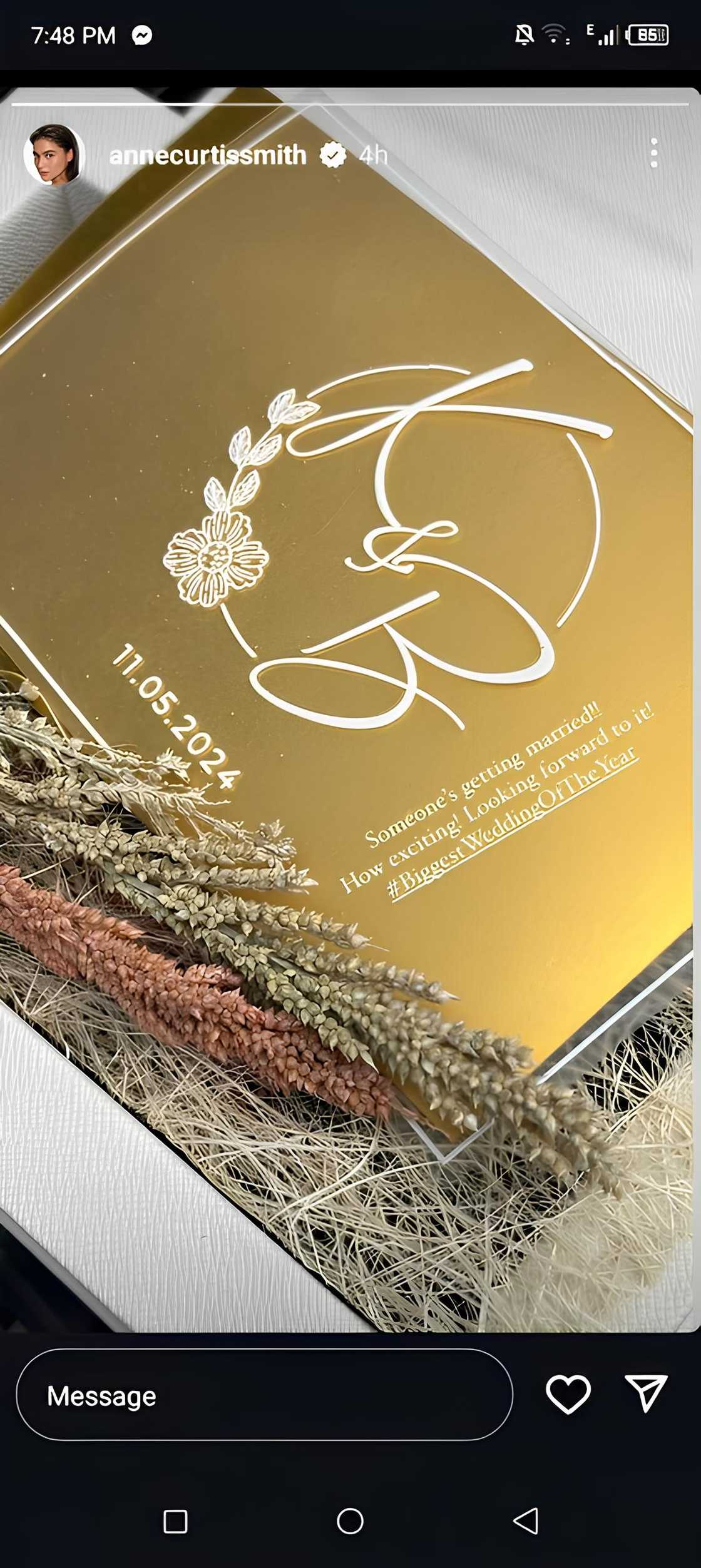 Anne Curtis, binahagi ang invitation ng aniya'y #BiggestWeddingOfTheYear Anne Curtis, binahagi ang invitation ng aniya'y #BiggestWeddingOfTheYear