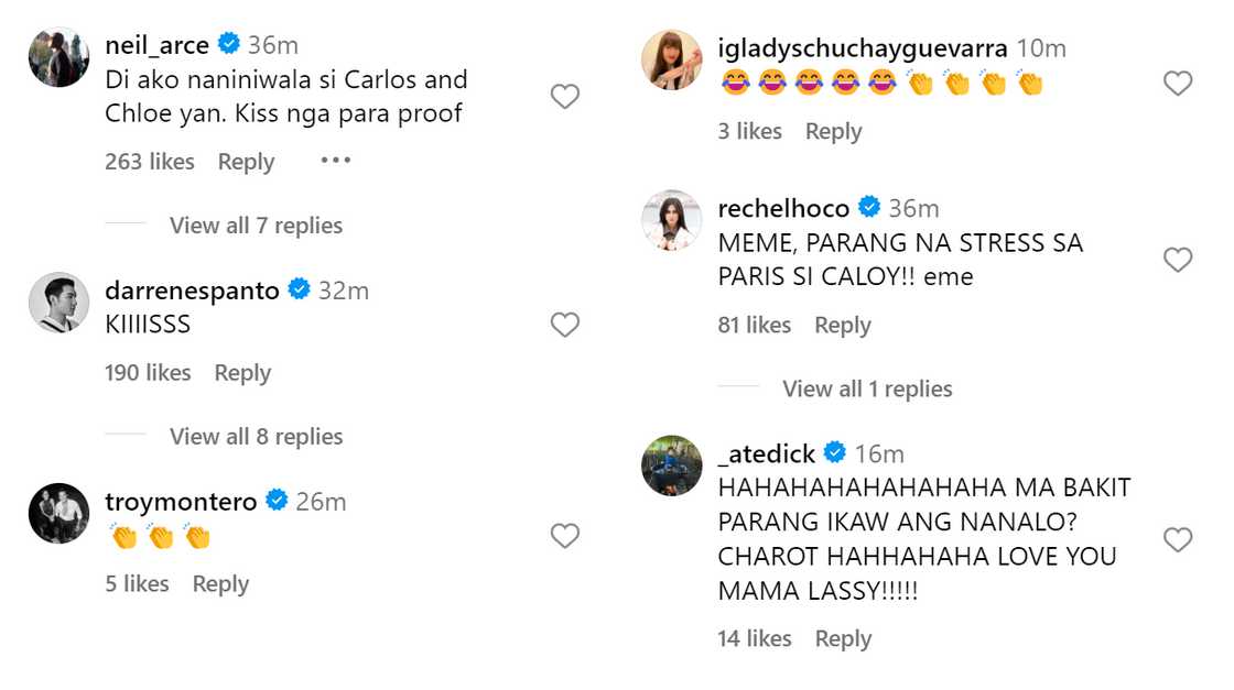 Vice Ganda, nag-share ng "Carlos Yulo x Chloe" pics niya at ni Lassy; celebs, nag-react