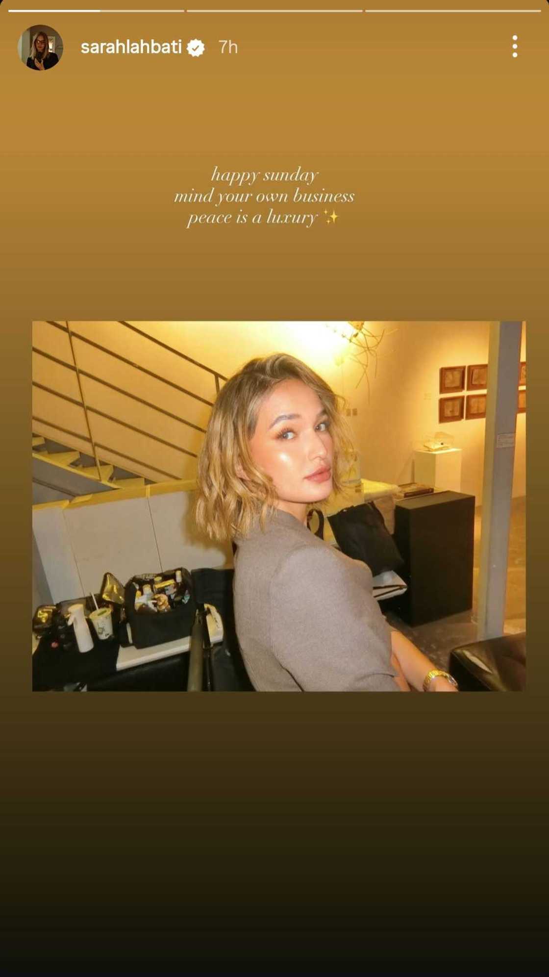 Sarah Lahbati pens a meaningful note about peace and minding one's own business Sarah Lahbati pens a meaningful note about peace and minding one's own business