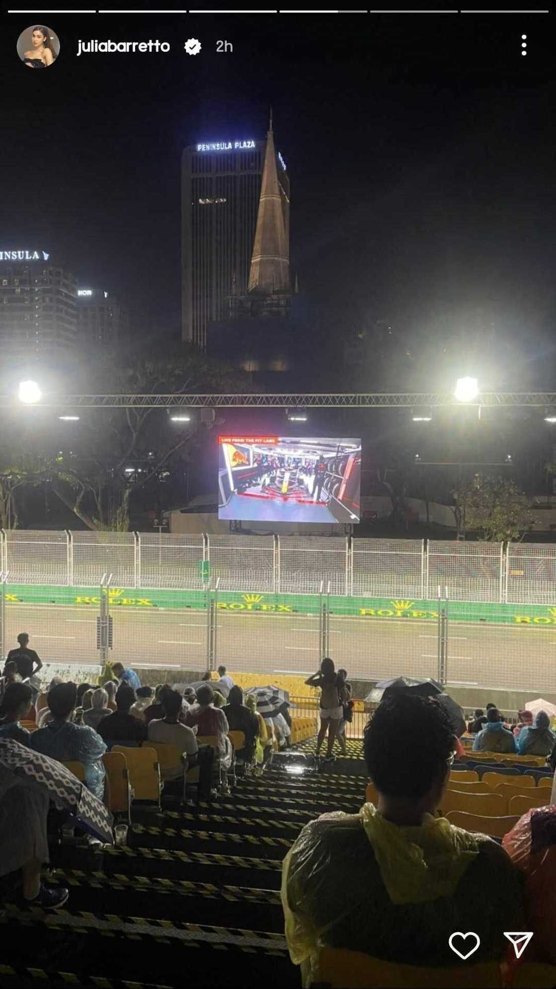 Julia Barretto, Gerald Anderson watch Formula 1 in Singapore Julia Barretto, Gerald Anderson watch Formula 1 in Singapore