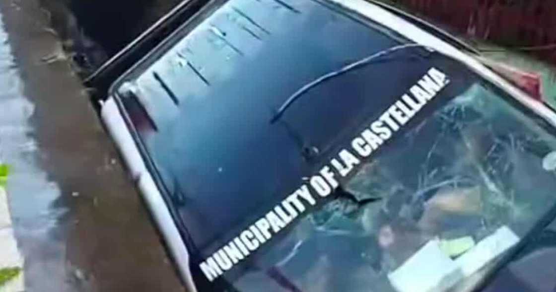 Early Morning Mishap: La Castellana police patrol plunges into ditch with suspect onboard