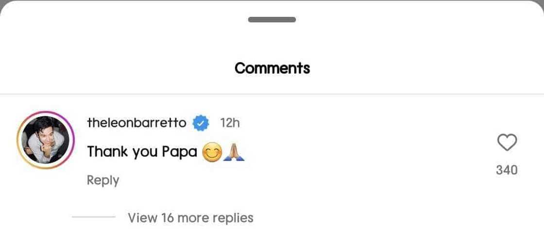 Leon Barretto, nag-iwan ng komento sa birthday post ni Dennis Padilla Leon Barretto, nag-iwan ng komento sa birthday post ni Dennis Padilla