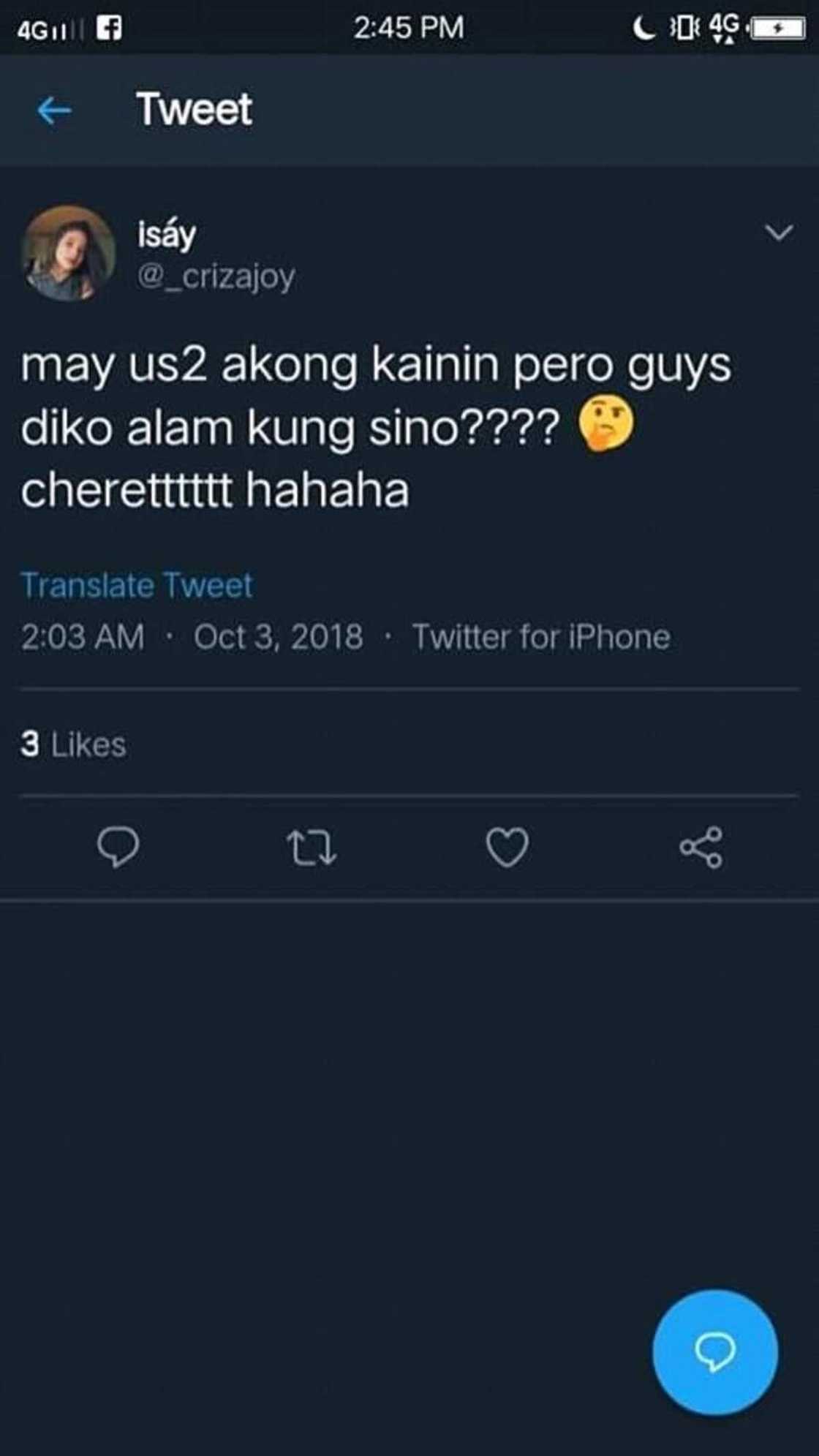 Lasinggera at palamura daw? Alleged controversial tweets of Criza of PBB circulate online