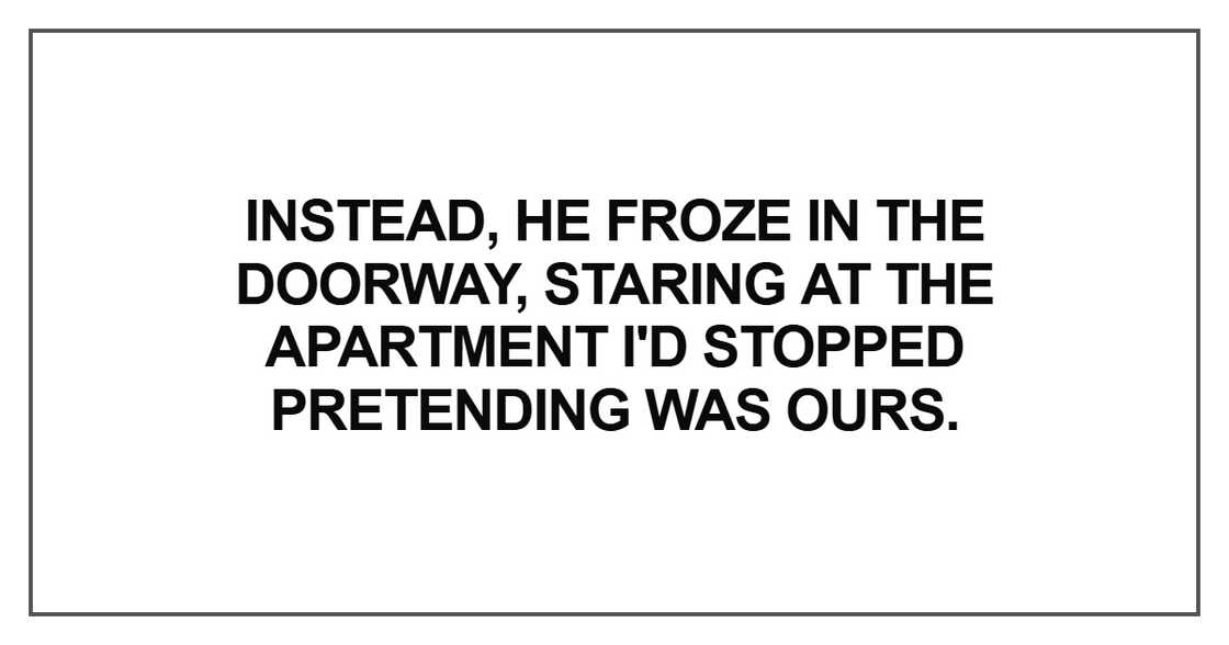 Instead, he froze in the doorway Instead, he froze in the doorway