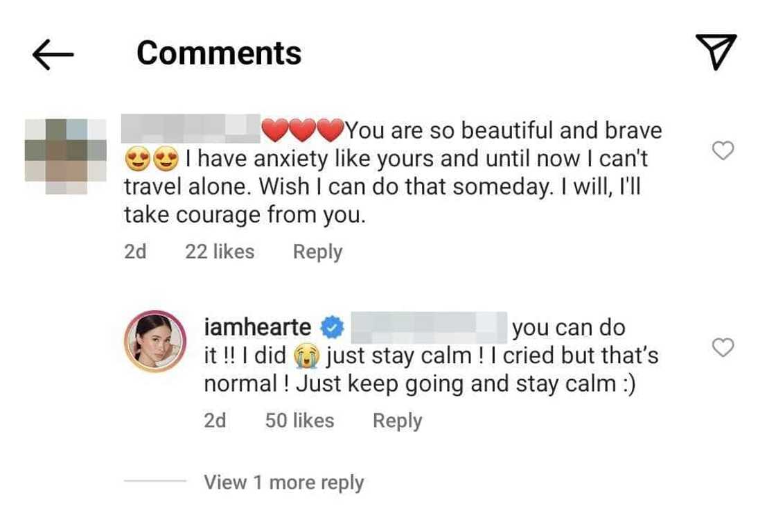 Heart Evangelista comforts netizen who has anxiety and cannot travel alone Heart Evangelista comforts netizen who has anxiety and cannot travel alone