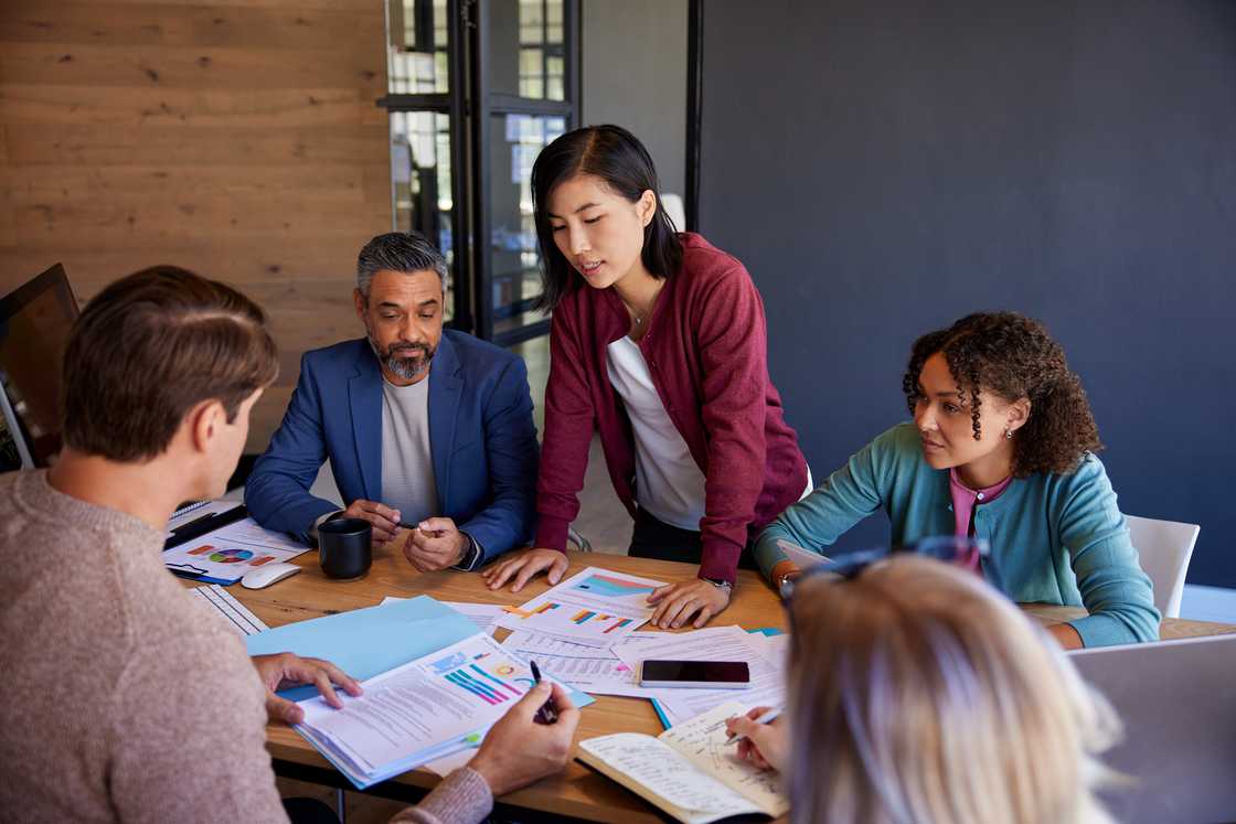 Employees in an office