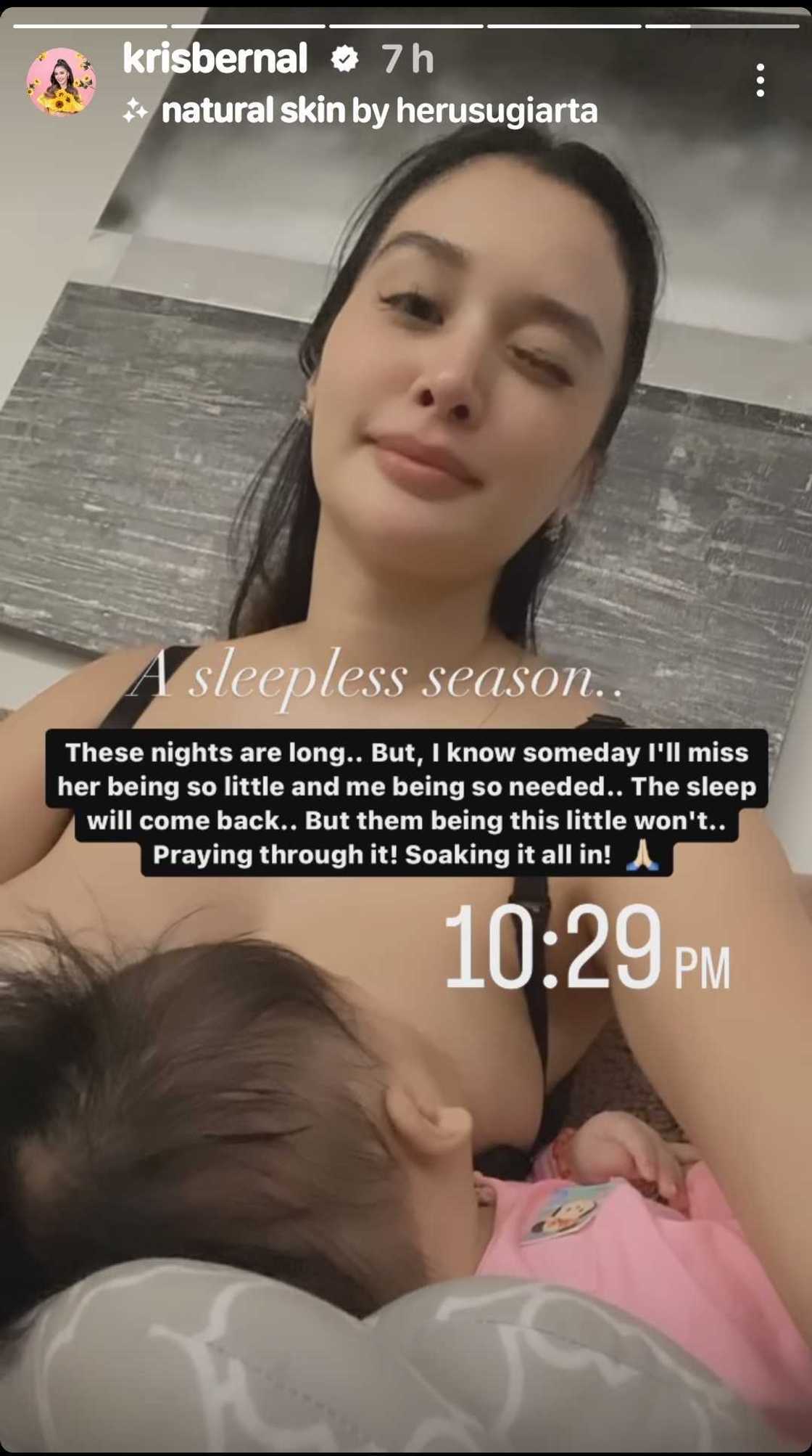 Kris Bernal, may makabuluhang post ukol sa “sleepless season” niya Kris Bernal, may makabuluhang post ukol sa “sleepless season” niya