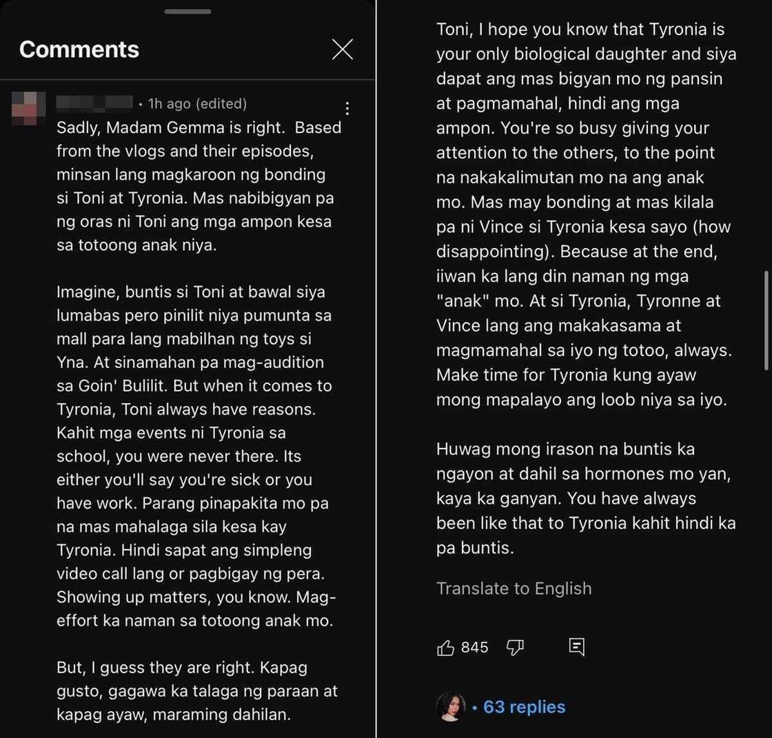 Toni Fowler, sinupalpal ang netizen na nagsabing wala siyang time kay Tyronia