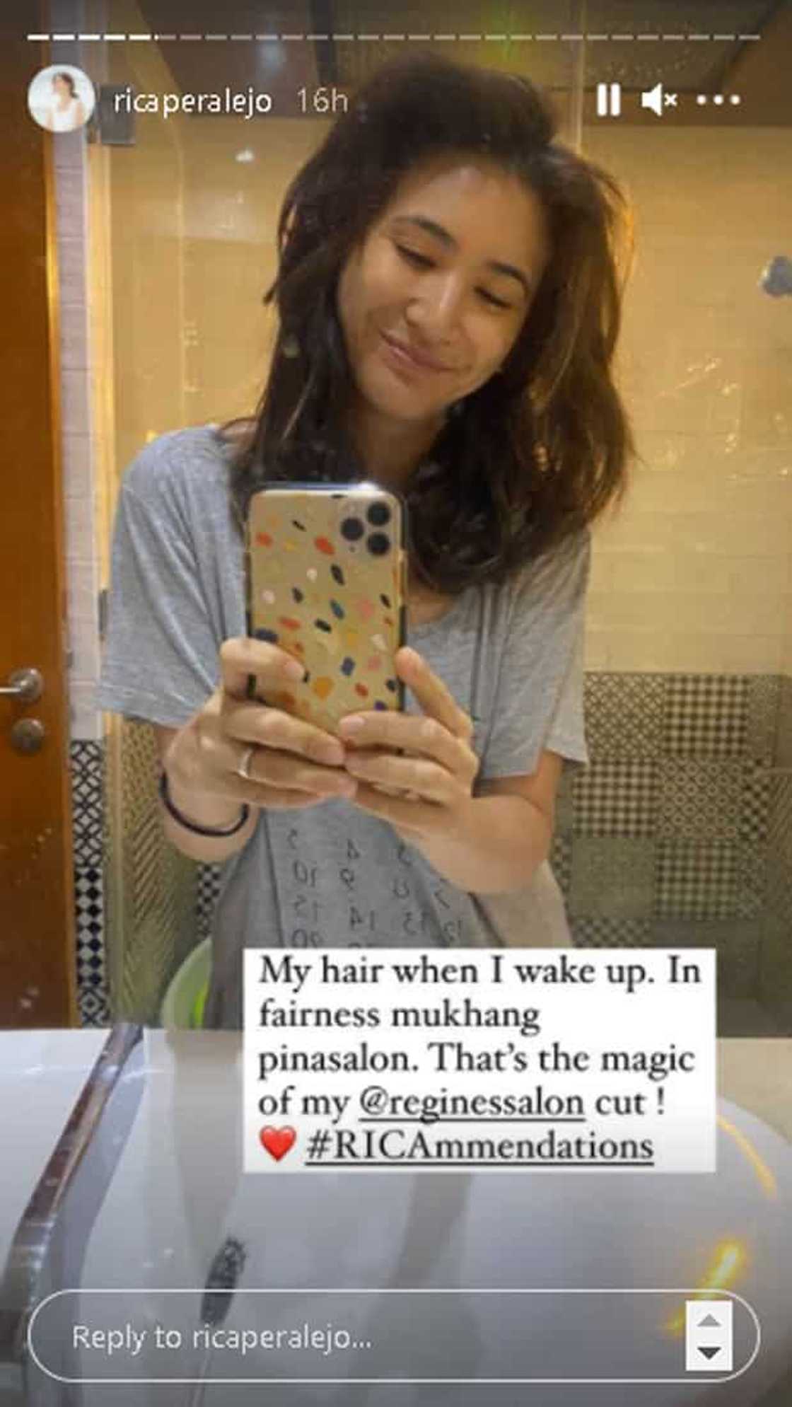 Rica Peralejo, confident na ipinakita ang "bagong-gising" hairdo na pinagkaguluhan ng netizens Rica Peralejo, confident na ipinakita ang "bagong-gising" hairdo na pinagkaguluhan ng netizens