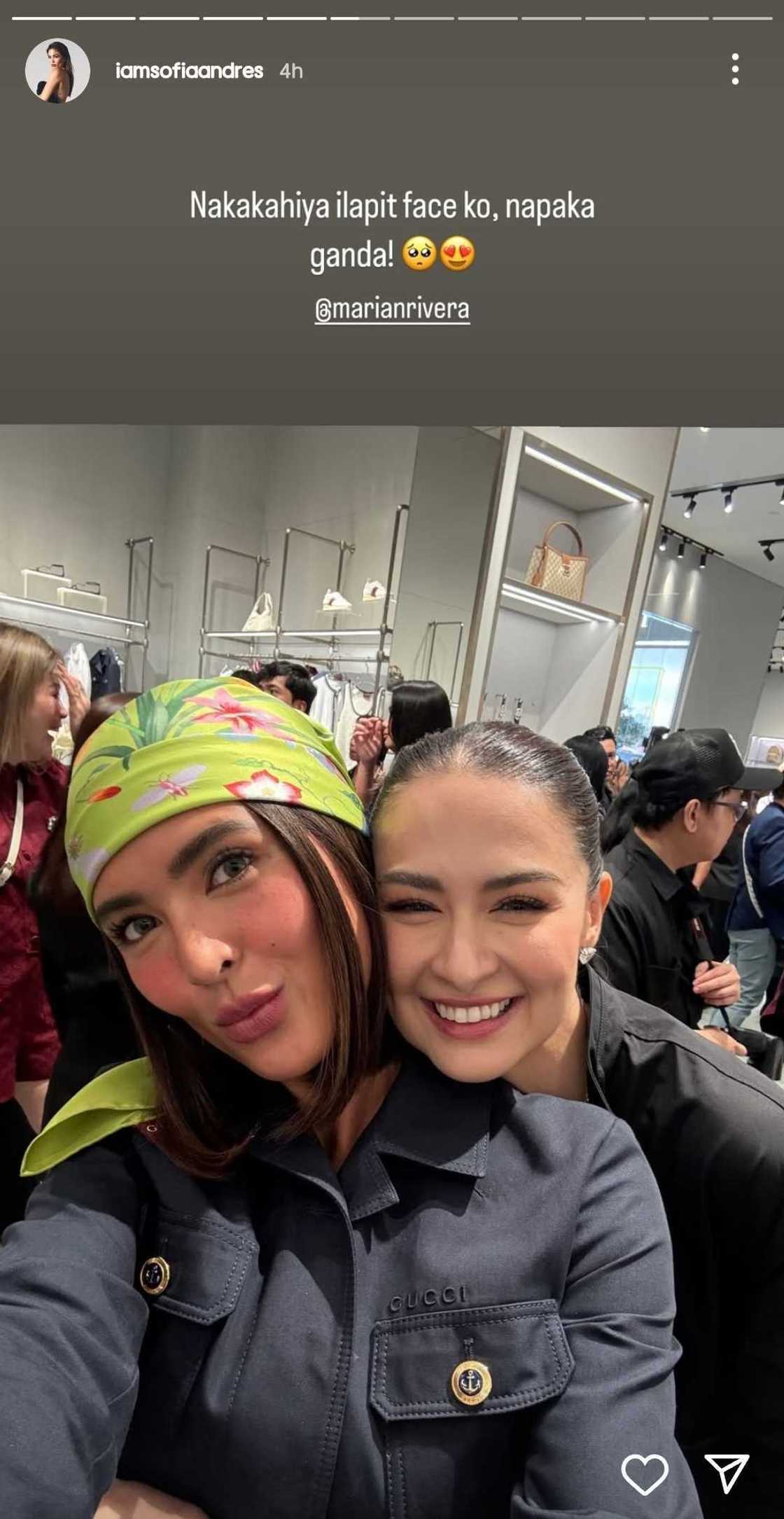 Sofia Andres, nahiya nang makatabi si Marian Rivera sa picture Sofia Andres, nahiya nang makatabi si Marian Rivera sa picture