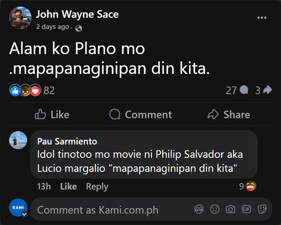 Makahulugang post ni John Wayne Sace isang araw bago pamamaril, usap-usapan Makahulugang post ni John Wayne Sace isang araw bago pamamaril, usap-usapan