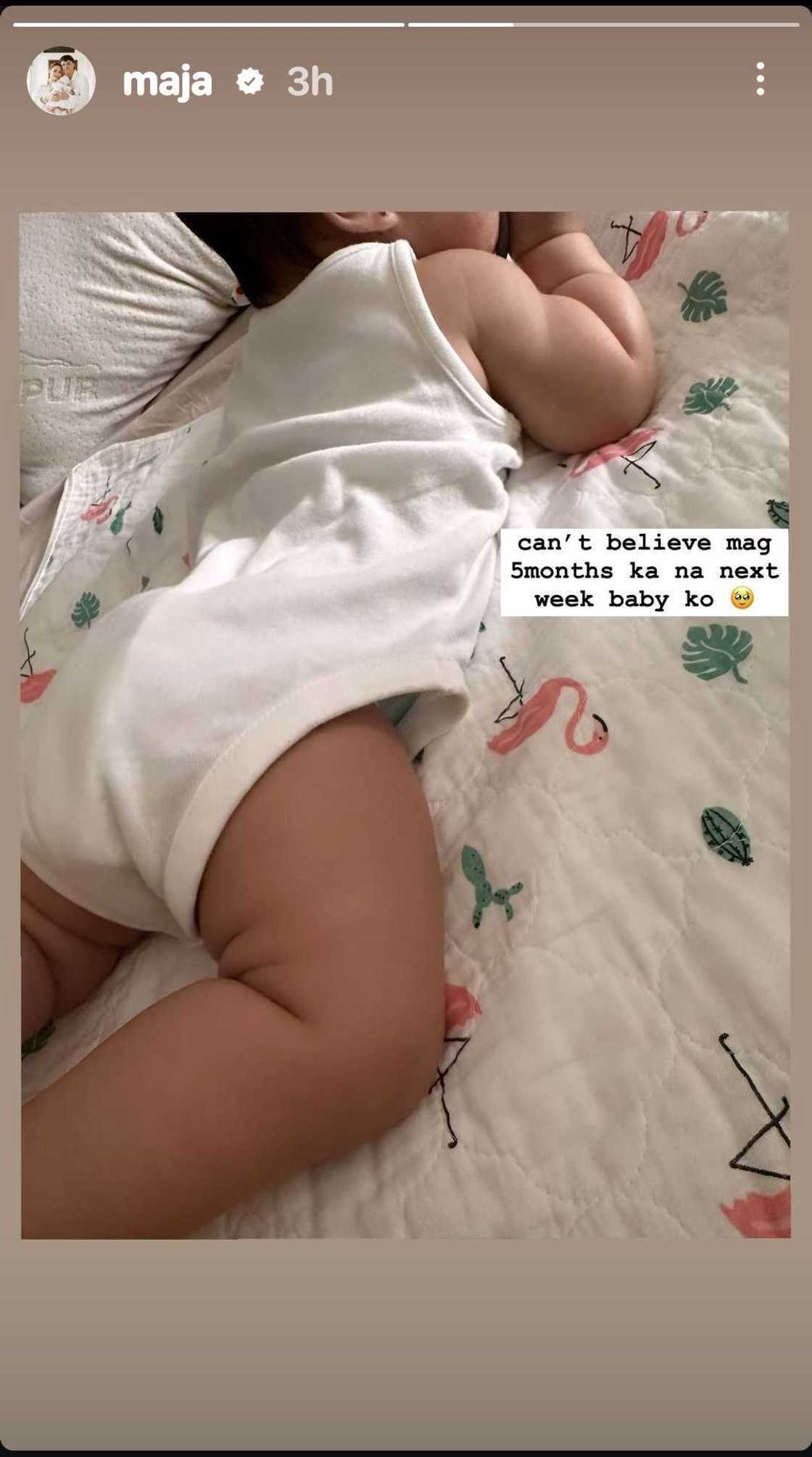 Maja Salvador shares adorable post before her daughter Maria turns 5 months old Maja Salvador shares adorable post before her daughter Maria turns 5 months old