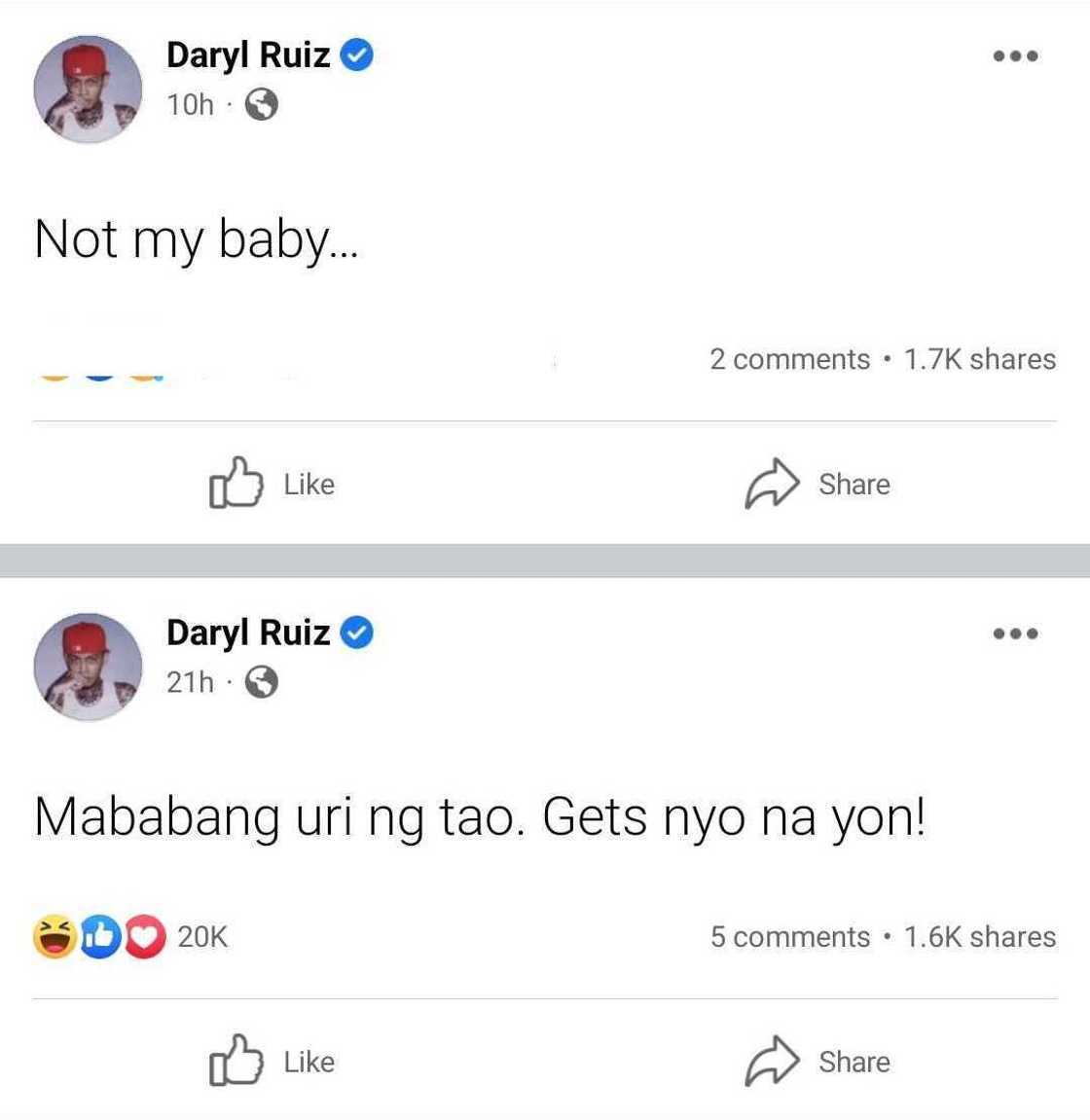 "Not my baby" post ni Skusta Clee, viral sa social media "Not my baby" post ni Skusta Clee, viral sa social media
