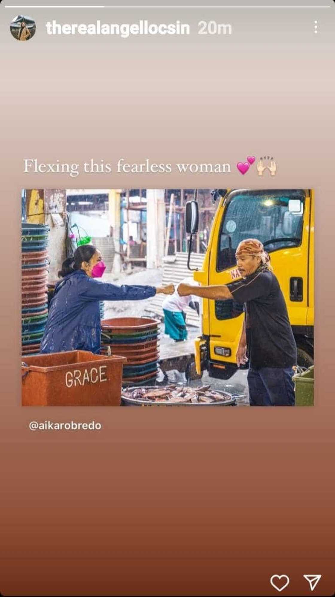 Angel Locsin flexes Aika Robredo amid alleged misogynistic attacks Angel Locsin flexes Aika Robredo amid alleged misogynistic attacks
