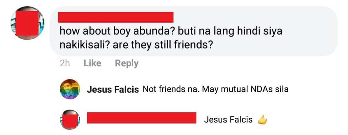 Jesus Falcis posts about what happened to Kris Aquino & Boy Abunda’s friendship