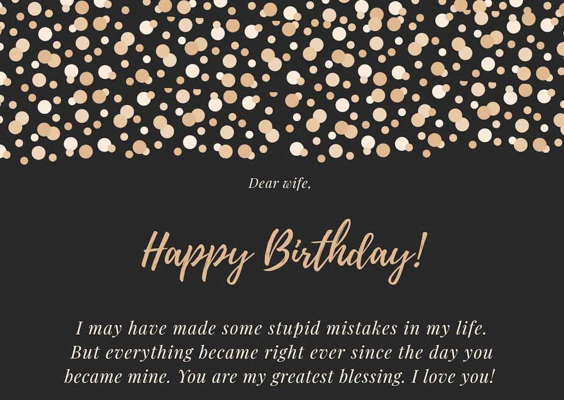 Birthday message for wife Birthday message for wife
