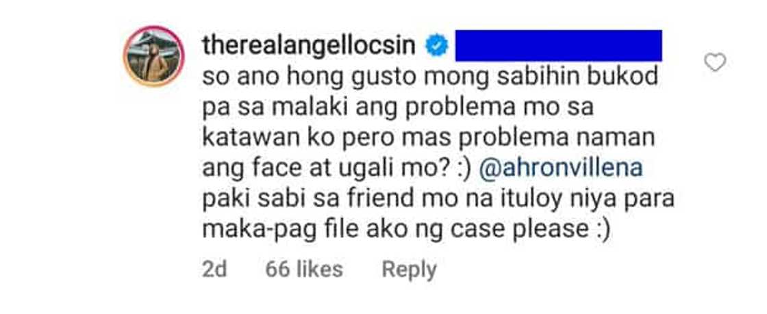 Angel Locsin goes on "patola" mode sa basher: "Mas problema naman face at ugali mo"