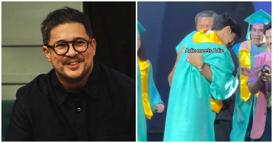 Aga Muhlach and his son Andres share an emotional moment on-stage of 'Bagets The Musical' Aga Muhlach and his son Andres share an emotional moment on-stage of 'Bagets The Musical'