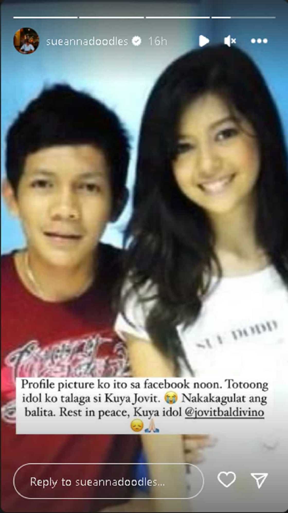 Sue Ramirez, ibinahagi lumang profile pic niya sa FB kasama si Jovit: "Idol ko talaga si Kuya" Sue Ramirez, ibinahagi lumang profile pic niya sa FB kasama si Jovit: "Idol ko talaga si Kuya"