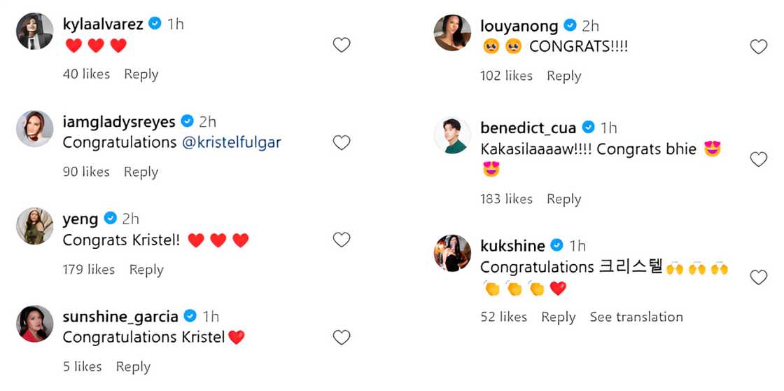 Celebrities react to Kristel Fulgar, South Korean BF's engagement