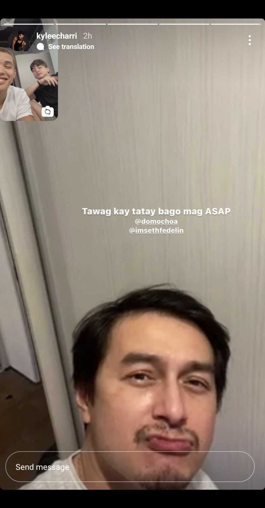 Kyle Echarri, Seth Fedelin spotted together in video call amid viral groufie Kyle Echarri, Seth Fedelin spotted together in video call amid viral groufie