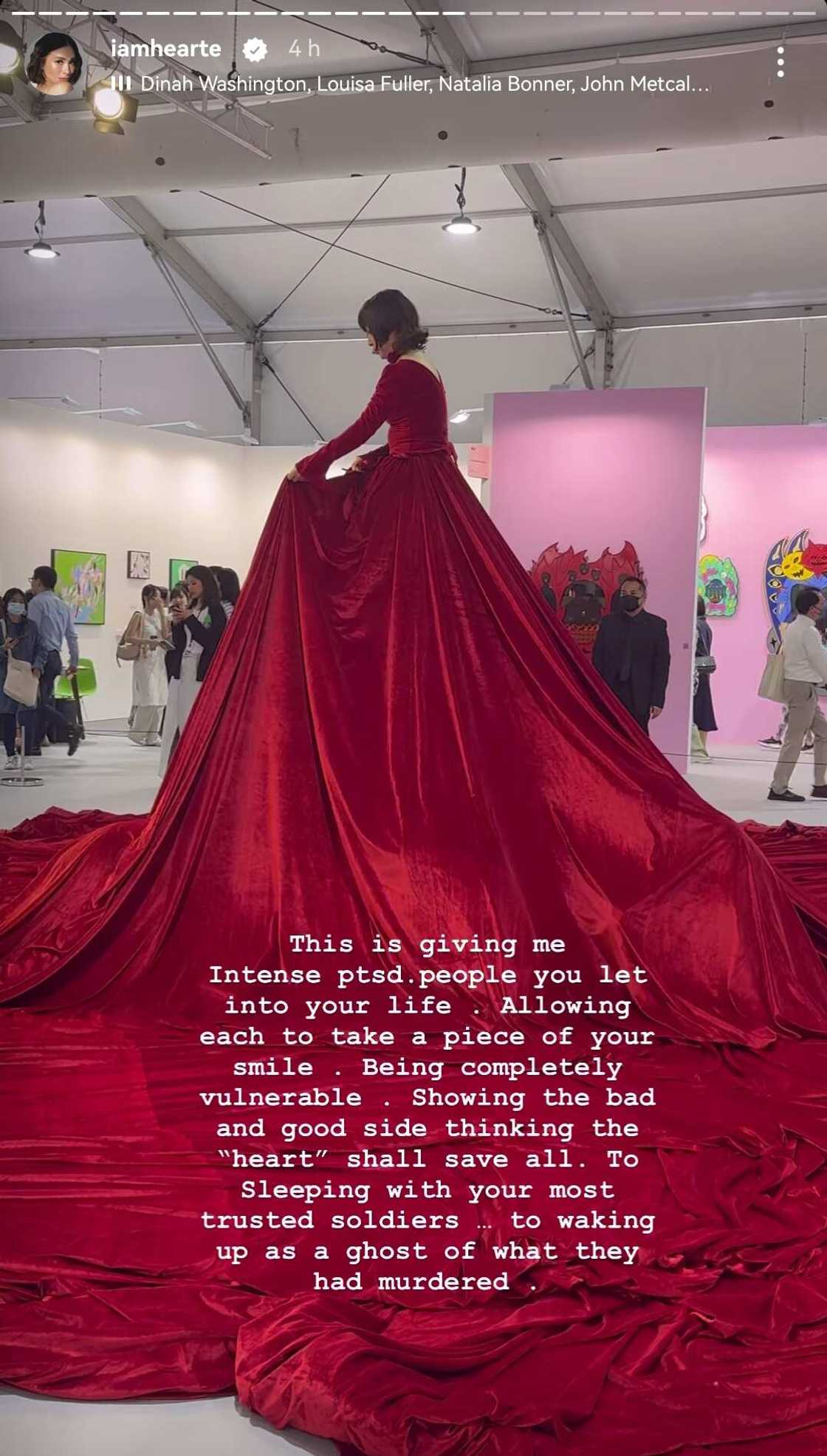 Heart Evangelista pens cryptic message online: "This is giving me intense PTSD" Heart Evangelista pens cryptic message online: "This is giving me intense PTSD"