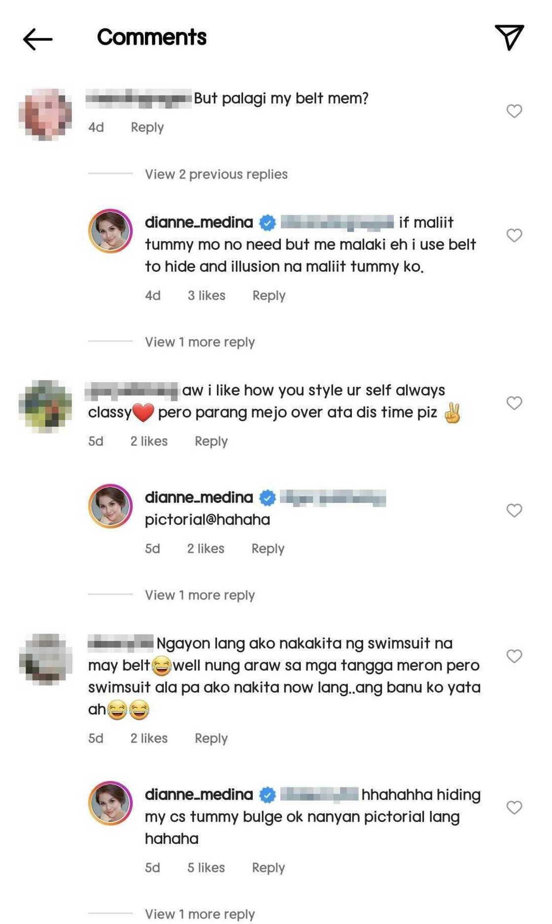 Dianne Medina, ipinaliwanag ang belt over swimsuit na OOTD: "Hide and illusion" Dianne Medina, ipinaliwanag ang belt over swimsuit na OOTD: "Hide and illusion"