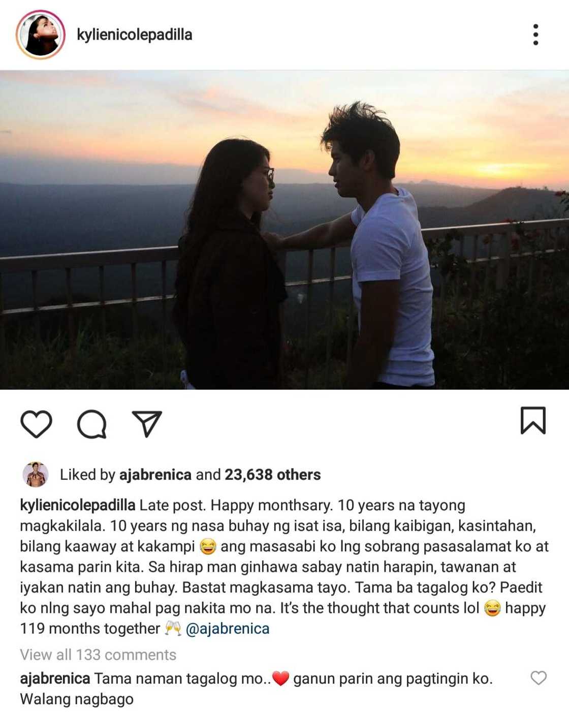 Kylie Padilla, Aljur Abrenica exchange sweet messages on their "monthsary" Kylie Padilla, Aljur Abrenica exchange sweet messages on their "monthsary"