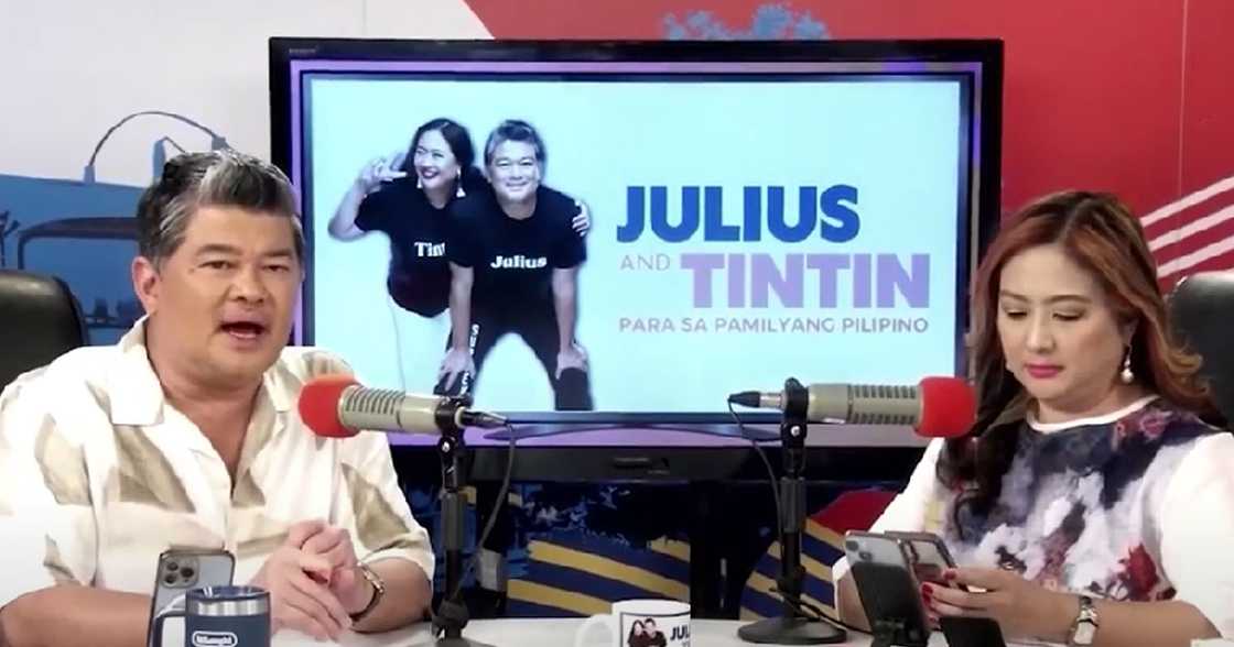 Photo: Screengrab from Julius Babao and Tintin Bersola's vlog Photo: Screengrab from Julius Babao and Tintin Bersola's vlog