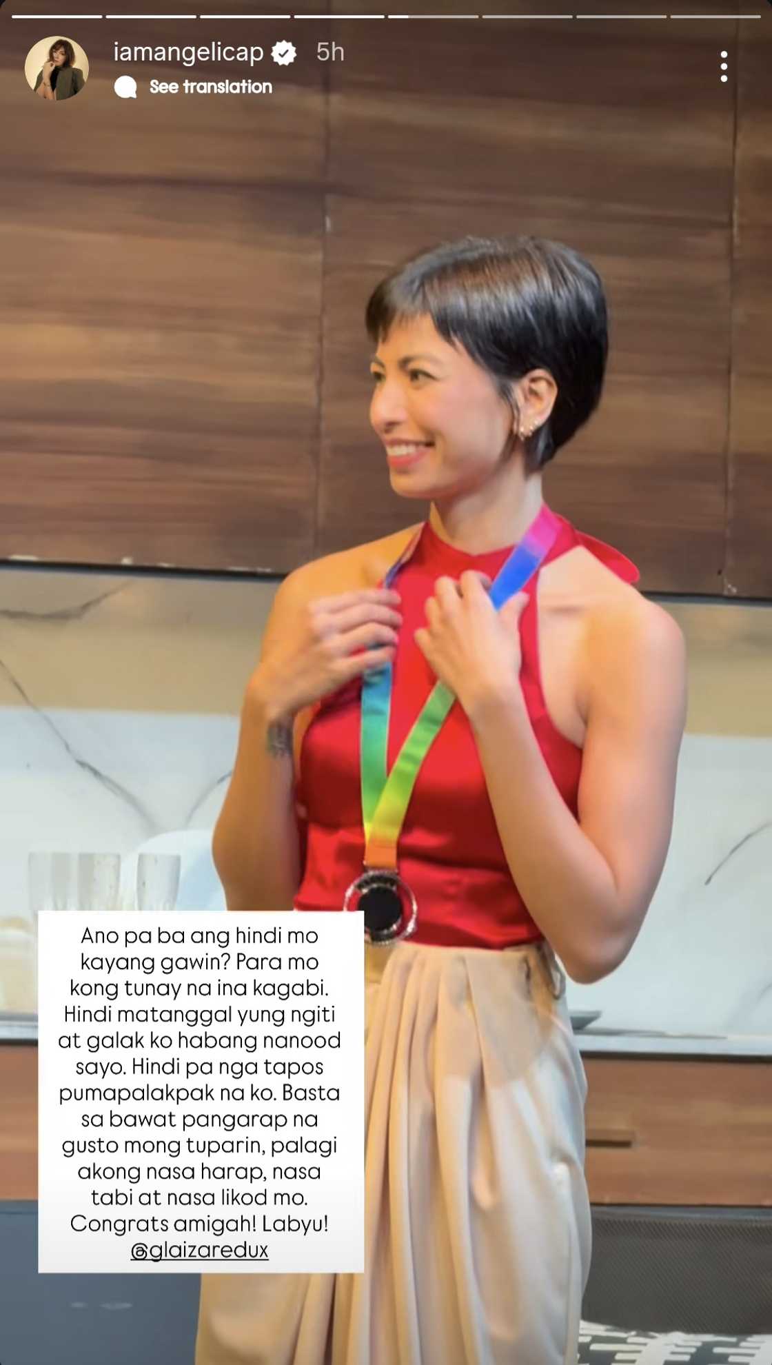 "Para mo kong tunay na ina kagabi": Angelica Panganiban, proud kay Glaiza de Castro "Para mo kong tunay na ina kagabi": Angelica Panganiban, proud kay Glaiza de Castro