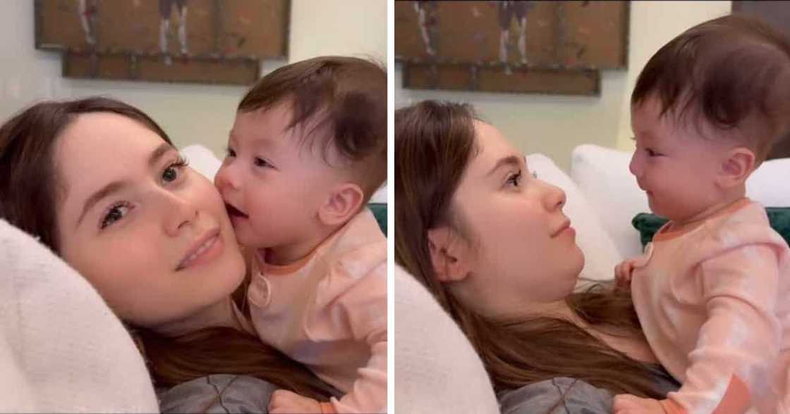 Jessy Mendiola, nag-share ng cute video ng paglambing ni Baby Rosie sa kanya: “Marunong na mag-kiss”