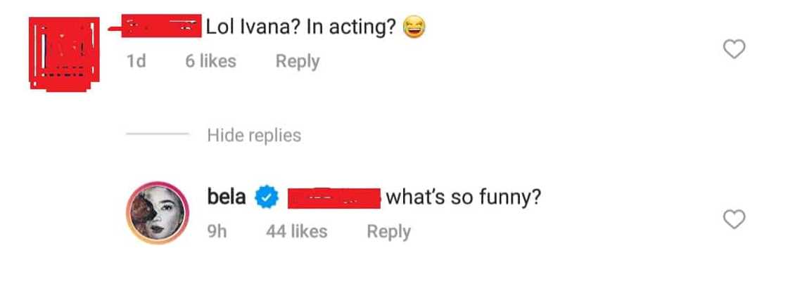 Netizens praise Bela Padilla after she defended Ivana Alawi from basher Netizens praise Bela Padilla after she defended Ivana Alawi from basher