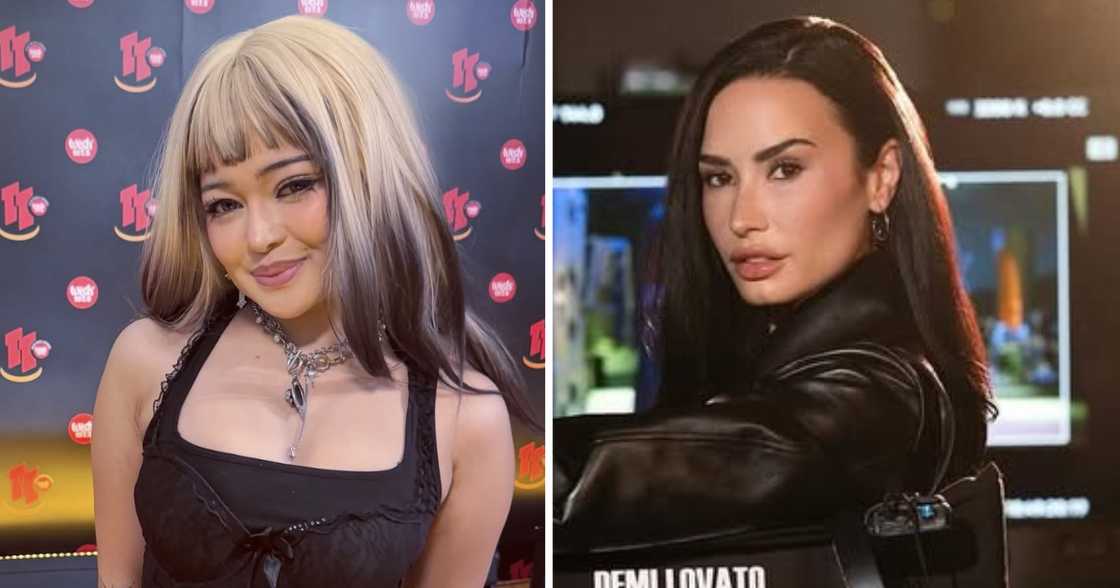 Janine Berdin, napansin ni Demi Lovato; nag-react ang international singer sa performance ni Janine (Photos: @janineberdin, @ddlovato)