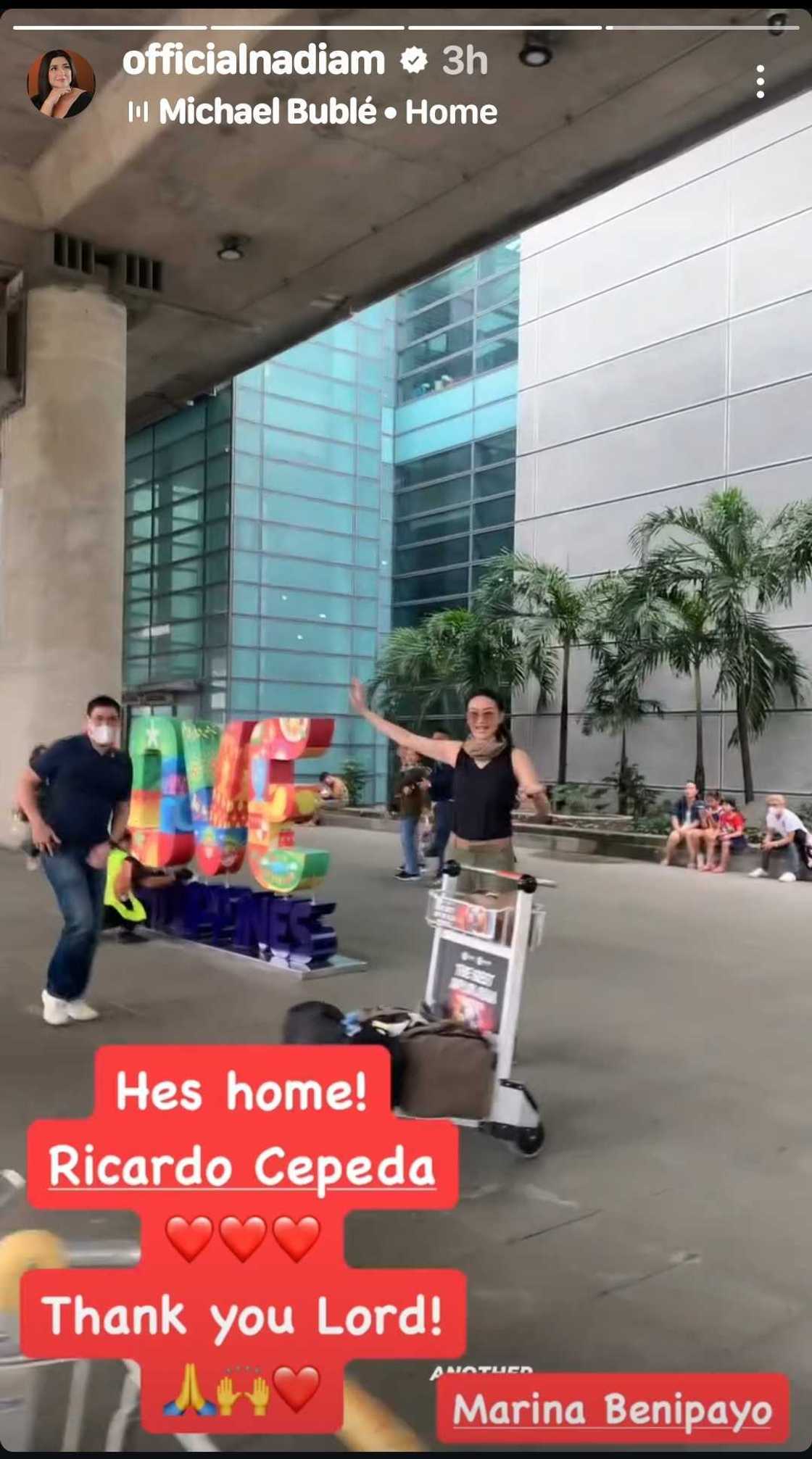 Nadia Montenegro sinundo sa airport si Ricardo Cepeda matapos makalaya ang aktor Nadia Montenegro sinundo sa airport si Ricardo Cepeda matapos makalaya ang aktor