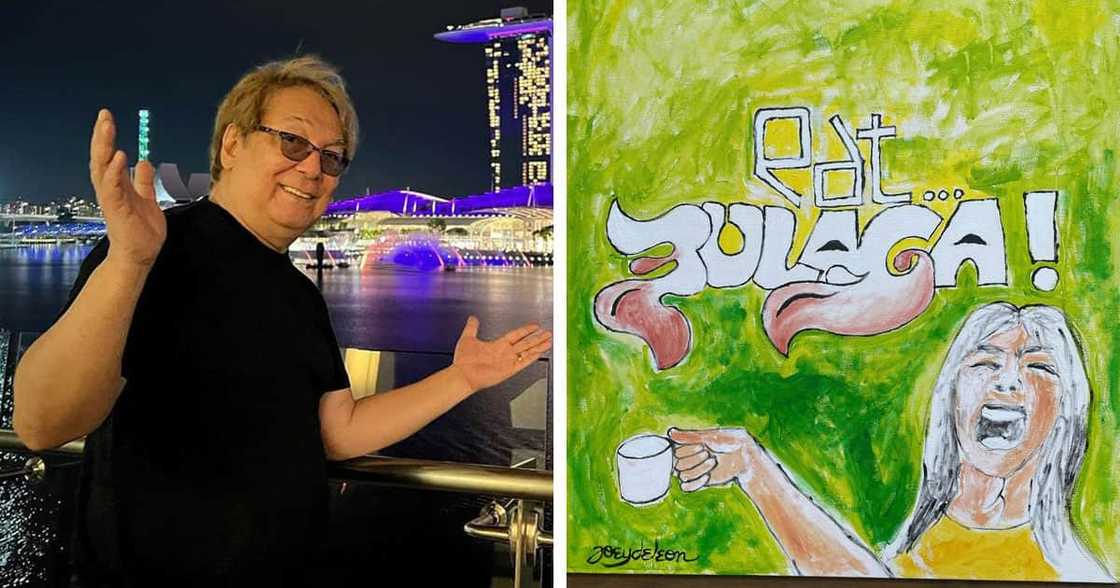 Joey De Leon, shinare painting niyang “EB-LUTION”: “Pirmado na, mahirap na baka may umangkin pa”