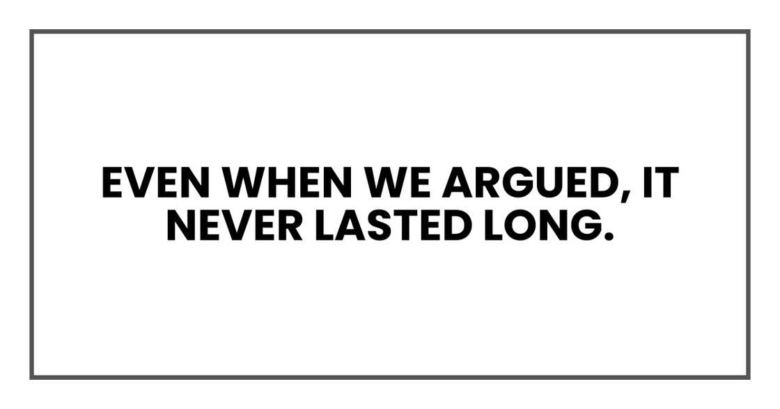 WE ARGUED WE ARGUED