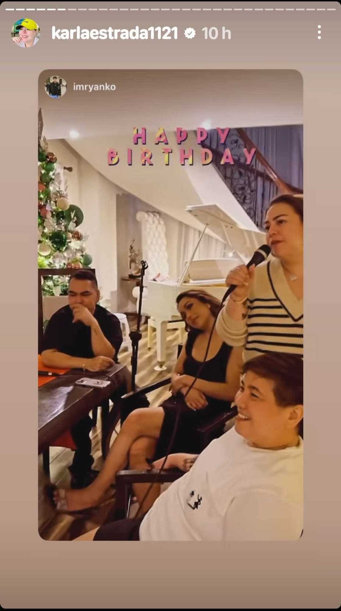 Karla Estrada, ilang pasilip sa birthday celebration niya kasama ang mga mahal sa buhay, viral Karla Estrada, ilang pasilip sa birthday celebration niya kasama ang mga mahal sa buhay, viral