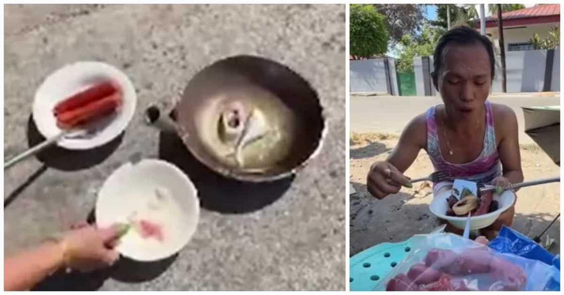 Pagprito ng mga pagkain ng isang vlogger gamit ang init ng araw, viral