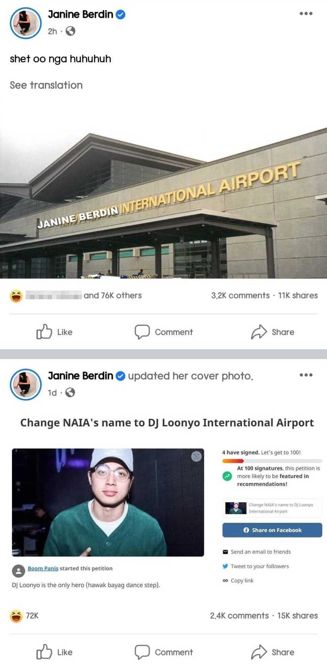 Janine Berdin, viral ang bagong post tungkol sa airport: "Oo nga" Janine Berdin, viral ang bagong post tungkol sa airport: "Oo nga"